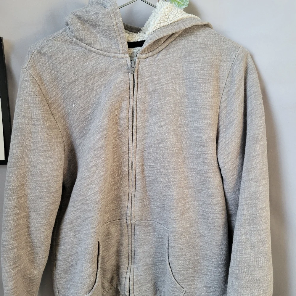 Old Navy‎ Boys Kids Sherpa Zip Up Hoodie XL 14-16